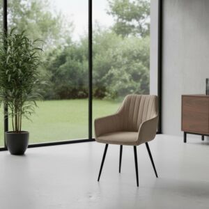 كرسي طعام كافا - بني