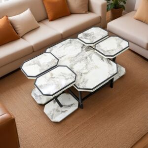 طقم طاولات قهوة متان 5 قطع