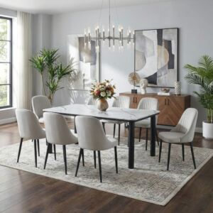 طقم طاولة طعام مارسيل - 8 اشخاص