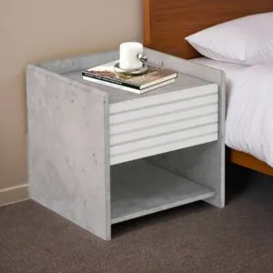 كومودينو درج ورف يالدن - رمادي