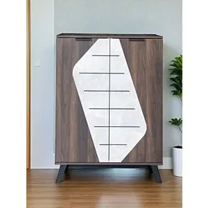 خزانة أحذية بابين مارل - بني ومتعدد الالوان