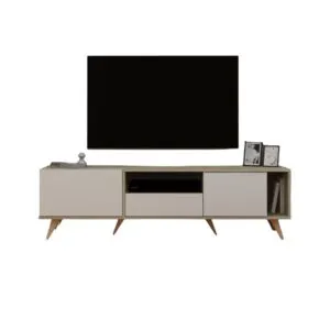 طاولة تلفزيون ميست بيج وابيض