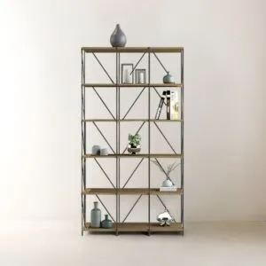 وحدة رفوف اماري خشب ماليزي 6 ادوار  متعددة الإستخدام خشبي 