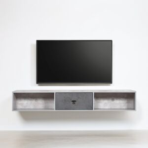 طاولة تلفزيون مونا - رمادي ورصاصي