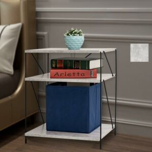 طاولة جانبية مودرن - ابيض