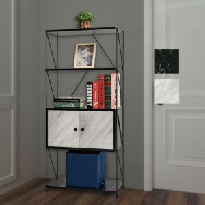 رفوف تنظيم مودرن - ابيض واسود