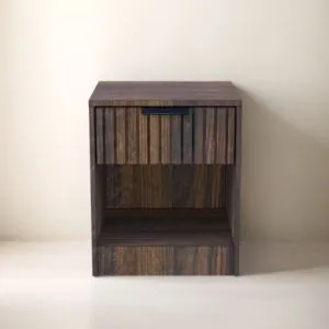 كومودينو درج ورف رومو - خشبي داكن