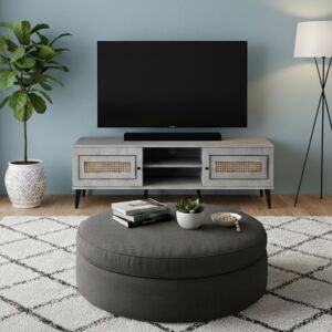 طاولة تلفزيون مونزا 180 سم - رمادي