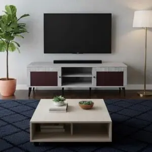 طاولة تلفزيون فيرونا 160سم - رمادي