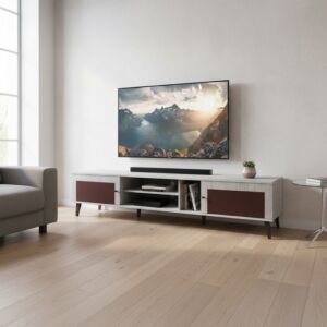 طاولة تلفزيون فيرونا 200 سم - رمادي