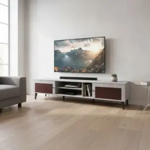 طاولة تلفزيون فيرونا 200 سم - رمادي