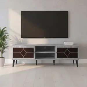 طاولة تلفزيون ستيلا 160سم - رمادي