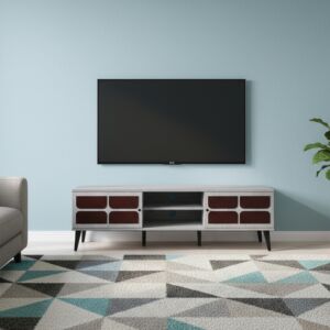 طاولة تلفزيون ميلانو 160سم - رمادي