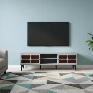 طاولة تلفزيون ميلانو 160سم - رمادي