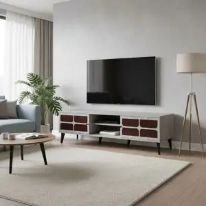 طاولة تلفزيون ميلانو مودرن 180 سم - رمادي