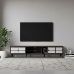 طاولة تلفزيون ميلانو 200 سم - بني