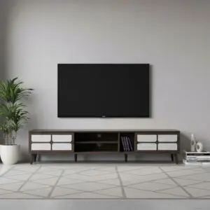 طاولة تلفزيون ميلانو 200 سم - بني