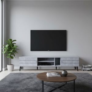 طاولة تلفزيون كابري 200 سم - رمادي