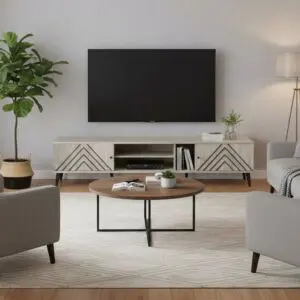 طاولة تلفزيون بورتو 200 سم - بيج