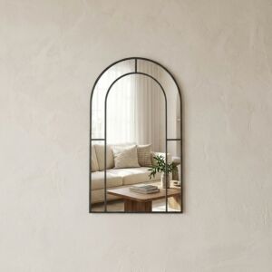 مرآة جدارية بإطار معدن صوفيا - اسود