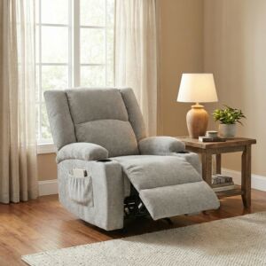 كرسي استرخاء جولي - رمادي فاتح