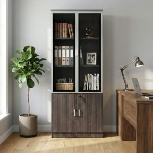 دولاب ملفات مكتبي أورغا - بابين - رمادي