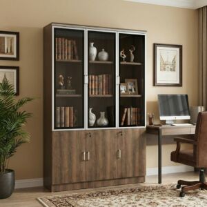 دولاب ملفات مكتبي أورغا - 3 ابواب - بني