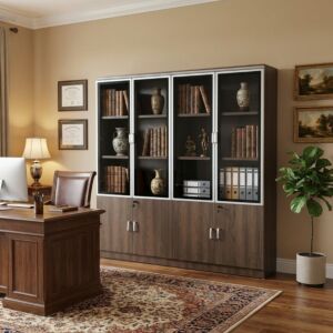 دولاب ملفات مكتبي أورغا - 4 ابواب - بني