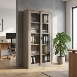 دولاب مكتبي ريغو - 5 رفوف - بيج