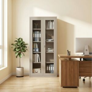 دولاب مكتبي تيتان - 5 رفوف - بيج