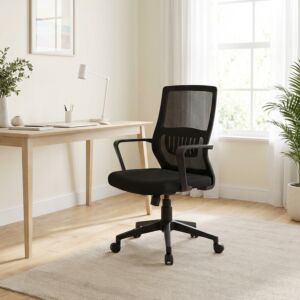 كرسي مكتب قابل لتعديل الارتفاع كارو - اسود