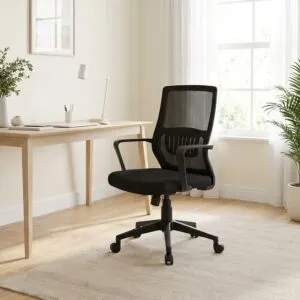 كرسي مكتب قابل لتعديل الارتفاع كارو - اسود