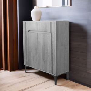 خزانة أحذية بابين اليدورا - رمادي