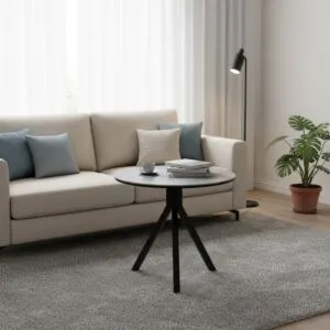 طاولة قهوة بورسلان لوديكا فان - رمادي