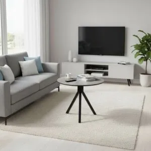 طاولة قهوة بورسلان لوديكا - رمادي