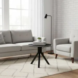 طاولة قهوة بورسلان لافينا - اسود