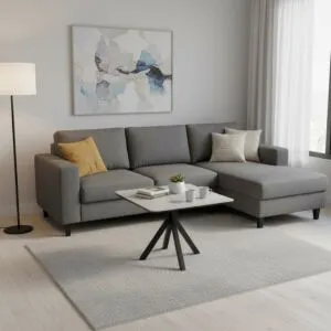 طاولة قهوه بورسلان بلينزا سكاي - رمادي