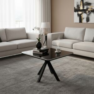 طاولة قهوة بورسلان بلينزا - اسود