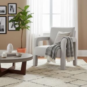 كرسي مفرد إيفو - رمادي فاتح