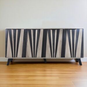 كونسول 4 أبواب شانس - خشبي وأسود