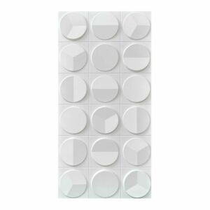 ديكور جداري بولي يوريثان كايا - ابيض