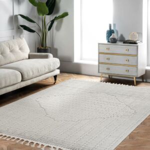 سجادة مودرن لوفير 150×230 سم - رمادي