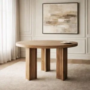 طاولة طعام من مجموعة ماريانا - 6 أشخاص - بني