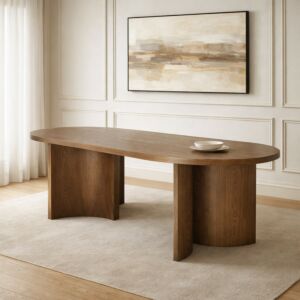 طاولة طعام من مجموعة ماركو - 8 اشخاص - بني