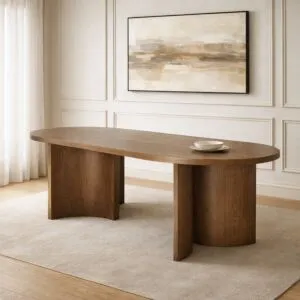 طاولة طعام من مجموعة ماركو - 8 اشخاص - بني