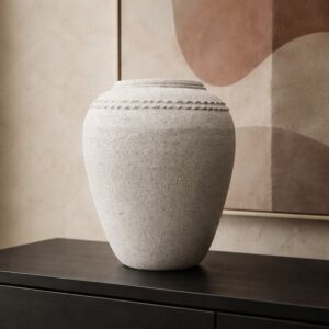 فازة ويلو - فخار - ابيض