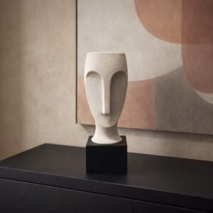 تحفة ديكور تــيرا - حجم صغير - ابيض واسود