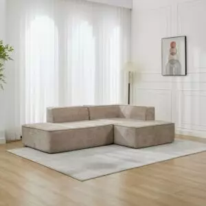 كنب زاوية يمين دالاس - بيج