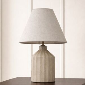 ابجورة طاولة سيراميك ازاد - رمادي وبيج