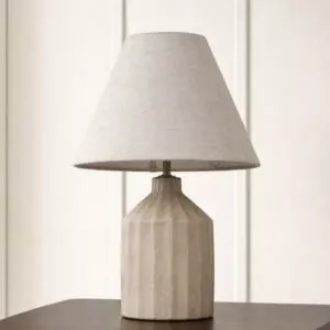 ابجورة طاولة سيراميك ازاد - ابيض وبيج